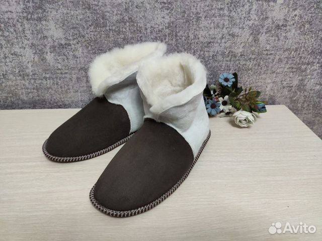 Чуни мужские из натуральной овчины 40-45