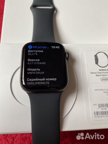 Apple Watch Series 5 44 Рст чек из Рестора