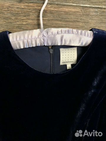 Платье бархатное