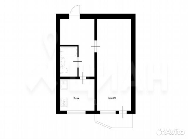 1-к квартира, 38 м², 9/16 эт.