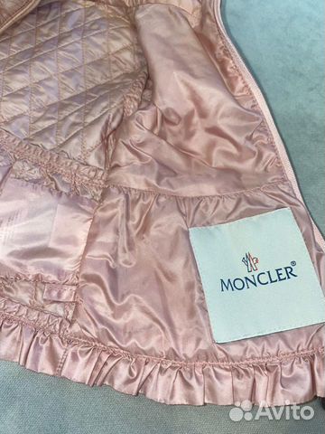 Пуховик moncler облегченный 6-9мес