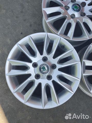 Диски бу литые R15 I на Skoda