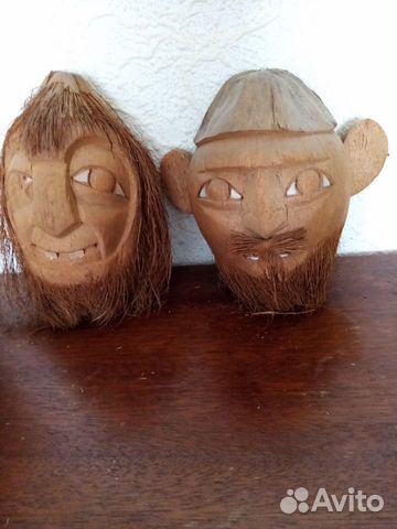 Маски из кокоса 2 штуки Маски из кокоса 2 штуки