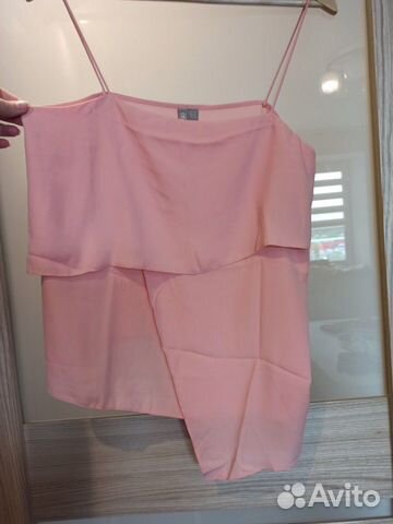 Розовый ассиметричный топ, новый Розовый ассиметричный топ, новый