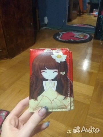 Кошелек аниме красный новый