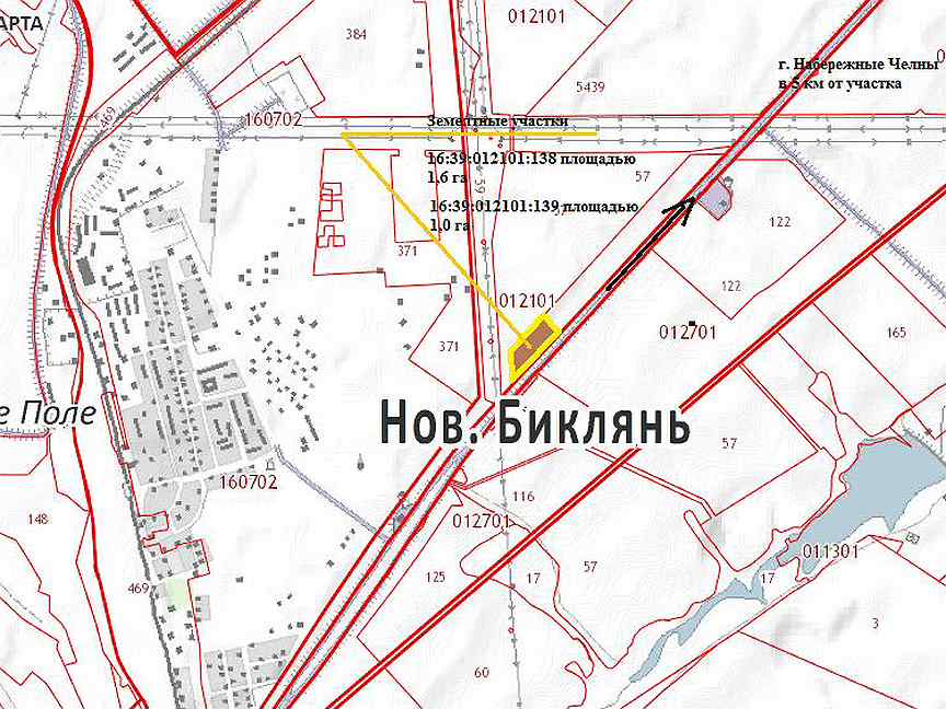 Кадастровая карта набережные челны тукаевский