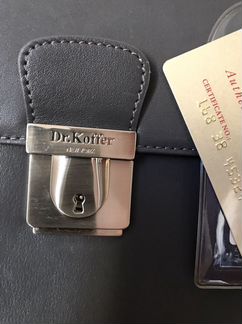 Кожаный портфель новый Dr Koffer
