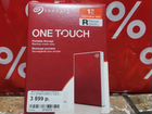 Внешний HDD Seagate One Touch 1 тб, красный