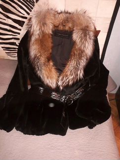 Полушубок стриженный кролик 44-46,б/у