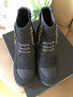 Твидовые ботинки Chanel оригинал