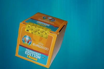 Panini Euro 2020 блок наклеек 50 пакетиков