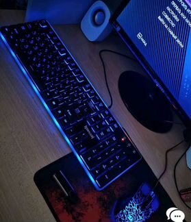 Набор клавиатура мышь и коврик