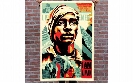 Shepard Fairey постер оригинал Obey