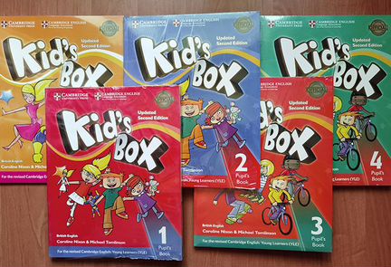 Kid's Box 1, 2, 3, 4 starter (комплекты) новые