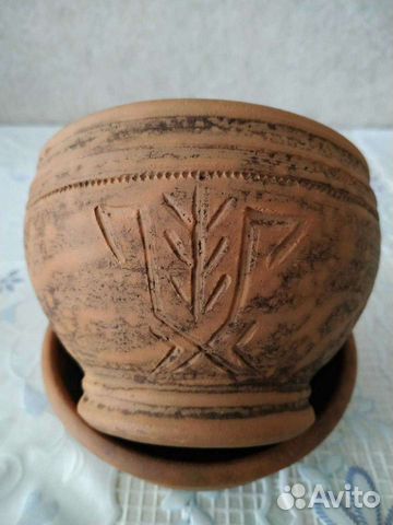 Керамические горшки, пиала, ваза