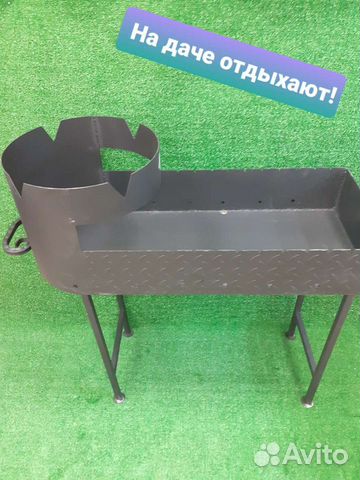 Мангал с подказанником для казана 8-10-12л