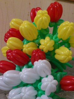 Цветы из воздушных шаров