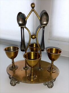 Старинный столовый дорожный набор