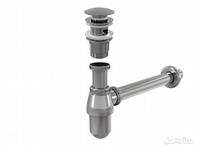 Сифон/донный клапан д/раковин AlcaPlast A431/A390 купить в Одинцово ...