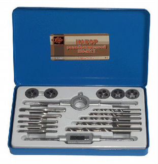 Набор резьбонарезной 17 предм.М6-М12 (металл/ф)