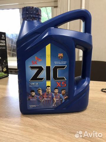 Моторное масло ZIC X5 10W-40 4л