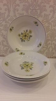 Тарелка с позолотой