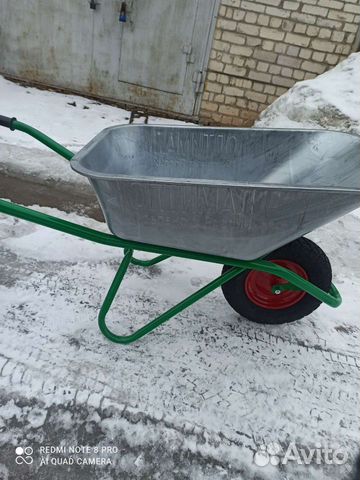 Тачка строительная 1-о колесная, усиленная, 110л