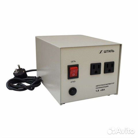 Понижающий трансформатор с 220 на 110 вольт 1.6 кВ