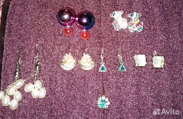 Серьги серебро