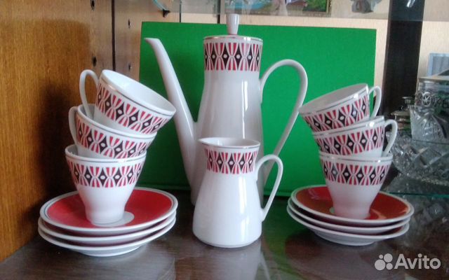 Кофейный сервиз гдр Freiberger porzellan винтаж