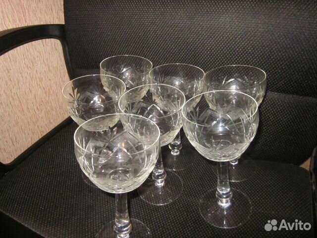 Бокалы хрустальные