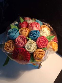 Съедобные наборы, букеты из шоколадных цветов