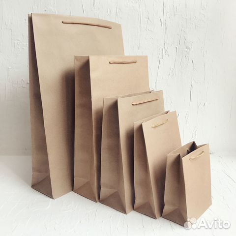 Крафт пакеты с ручками
