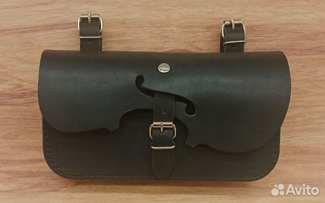 Кожаная велосипедная сумка 