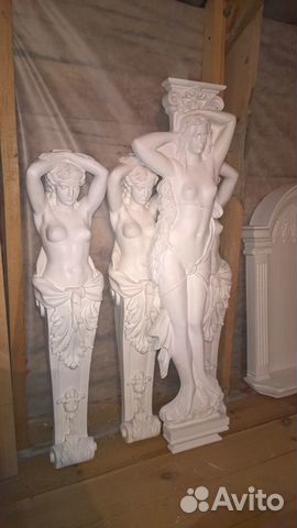 Кариатида лепнина гипс