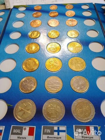 Наборы монет, Франции, Финляндии, Кипра и др