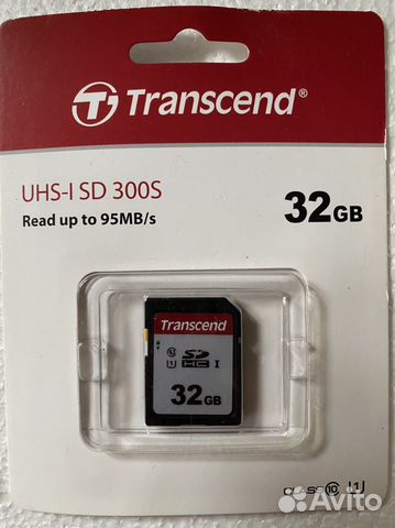 Карта памяти Transcend sdxc 32 GB новая