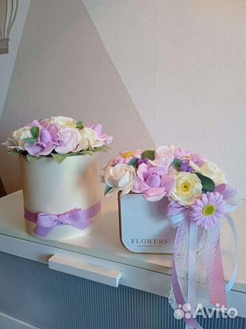 Букет из мыльных роз