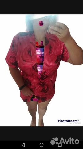 Шелковый халат 46р