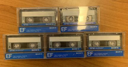 Аудиокассеты Sony ef90 / ef60 / chf60