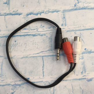 Кабель переходник 3.5jack 2 RCA