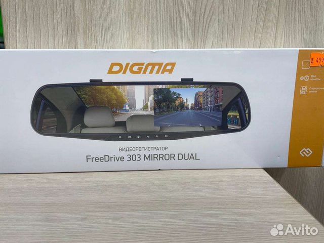 Видеорегистратор digma freedrive 303 mirror dual black обзор