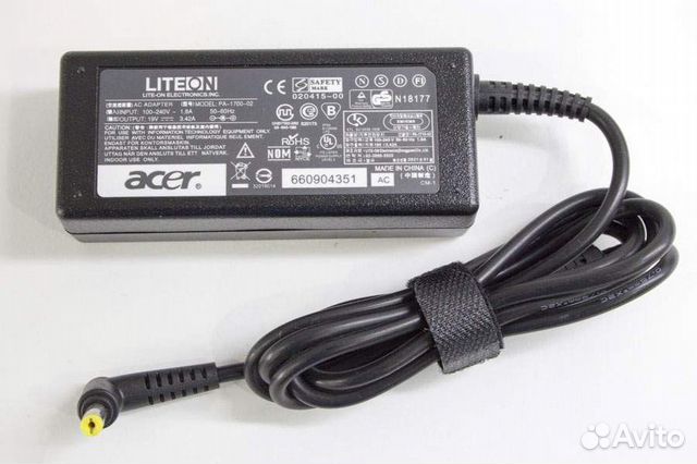 Зарядное устройство для ноутбука Acer 19V 3.42A (6