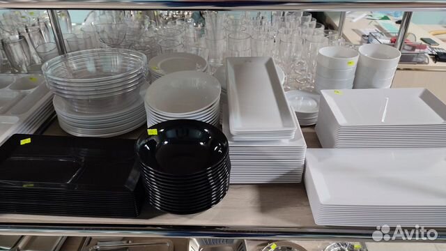 Посуда для кафе небьющаяся +с порционными отсеками