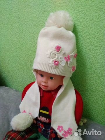 Комплект шапка, шарф