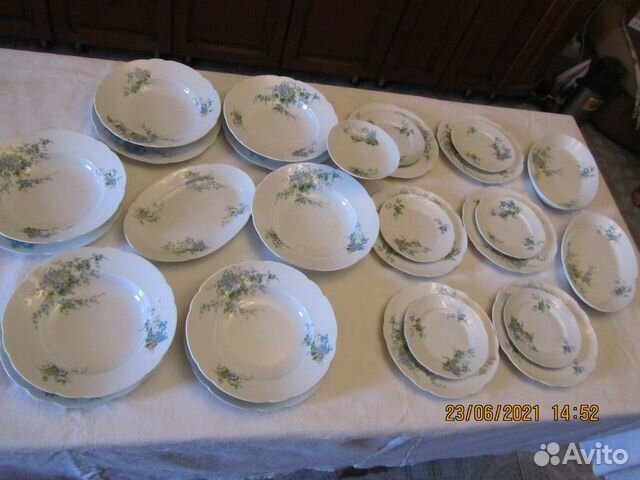 Старинные тарелки Кузнецовский фарфор
