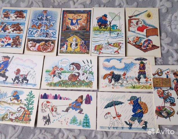 Коллекция открыток 1968 г, набор