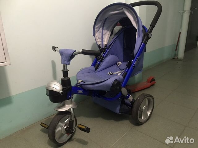 Коляска- велосипед blackaqua