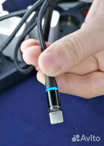 Кабель для зарядки usb-type C магнитный 3А