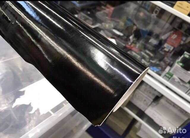 Плёнка винил чёрная глянцевая
